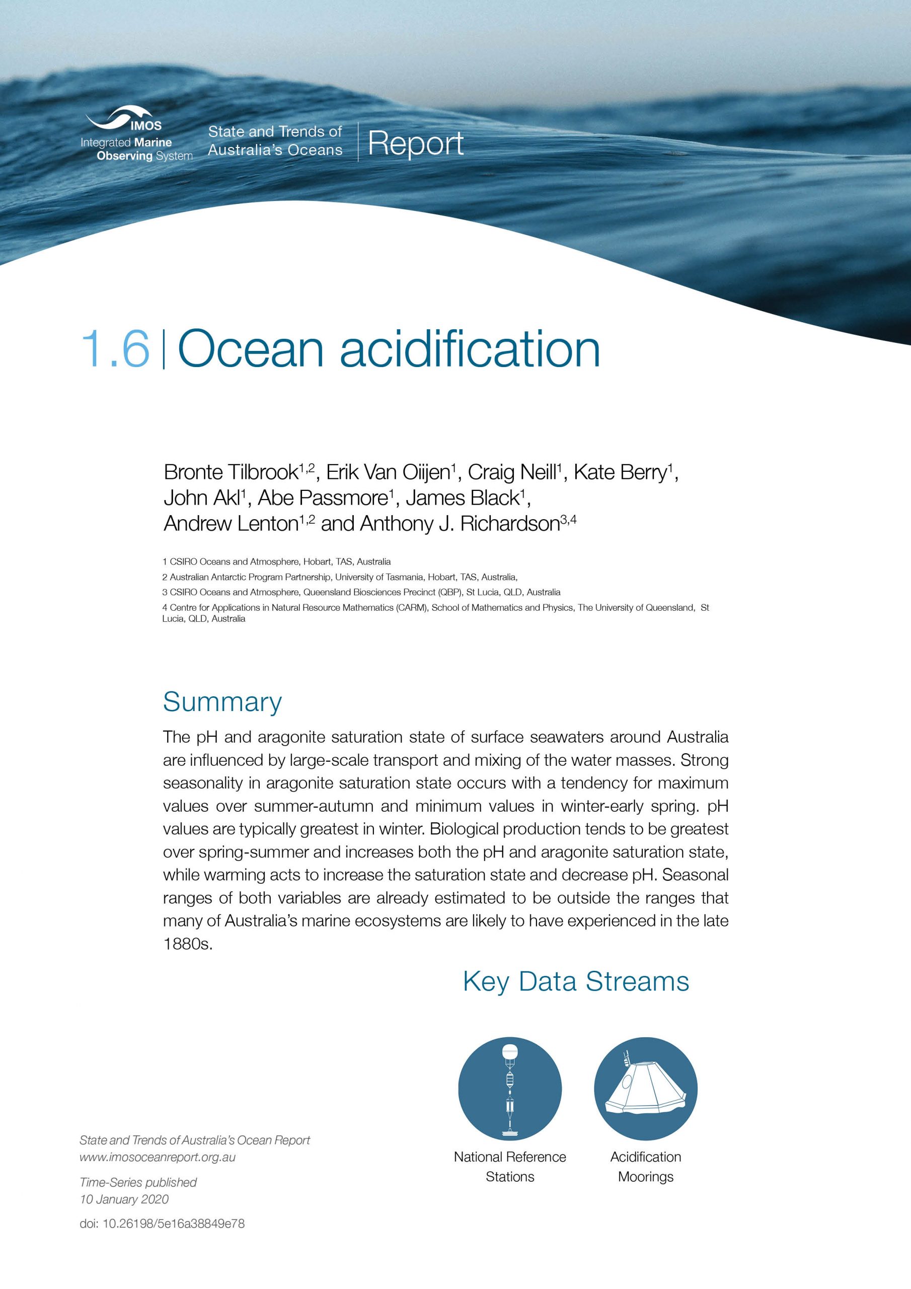 1.6. Ocean acidification – IMOS Ocean Report