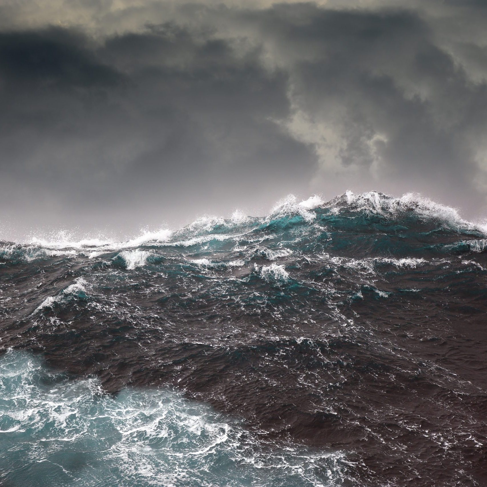 ocean wave during storm in the atlantic ocean